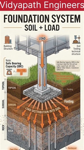 How Load Transfers to Soil? (Simple Explanation) #vidyapathengineers