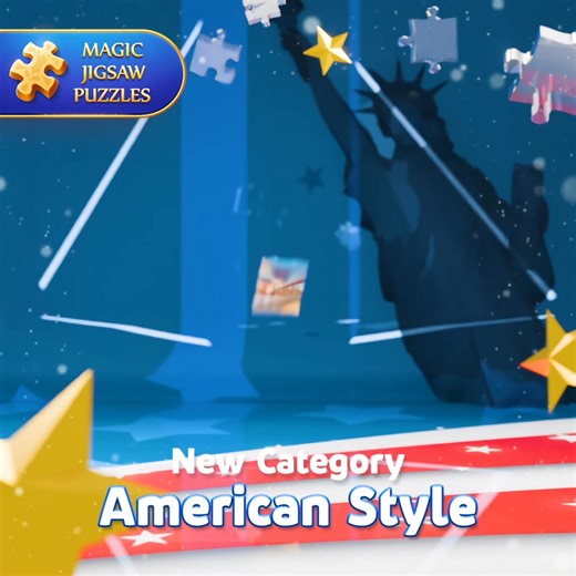 Independence Day is a meaningful holiday — not because the government says so, and not just because it’s tradition 🎆 It’s a day that reminds us of the freedom to think, to choose, and to live! To celebrate the upcoming 4th of July, we’ve launched a special limited-time puzzle category in the game, featuring packs that capture the very spirit of the USA. Find it among the game shop's categories. Spend these summer holidays American Style! 🇺🇸 #MJP_Holiday #puzzles #jigsawpuzzles #magicjigsawpuz