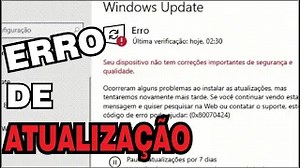 ERRO 0x80070424 COMO RESOLVER - OCORRERAM ALGUNS PROBLEMAS ÃO INSTALAR ALGUMAS ATUALIZAÇOES