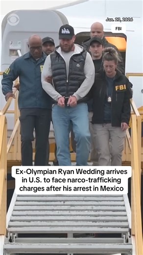 Former Olympian turned alleged narco-trafficker Ryan Wedding arrived in Southern California on Friday following his arrest in Mexico. Wedding had been on the FBI's Top Ten Most Wanted Fugitives list since last year, and he's accused of orchestrating multiple murders and running a major drug trafficking network that moved cocaine from Colombia through Mexico to the U.S. and Canada. Wedding, a 44-year-old Canadian national, had previously competed in the 2002 Winter Olympics in Salt Lake City. | C