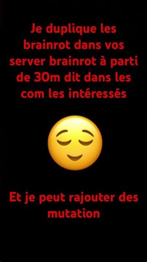 Je dublique dans vos server