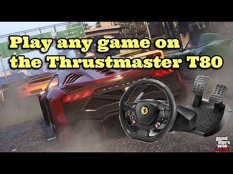 How To Play Any Game On The Thrustmaster T80 Ferrari Steering wheel on Ps4