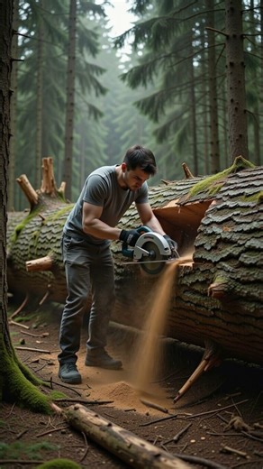 He Marked a Giant Tree to Build a Hidden Home Inside