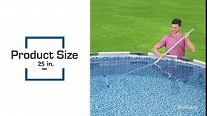 Amazon.com : Flowclear AquaBroom Deluxe Curved Pool Brush Head | Corrosion-Resistant Coating with Metal Handle : Patio, Lawn & Garden