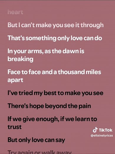 Only Love by Trademark: Full Lyrics and Insights