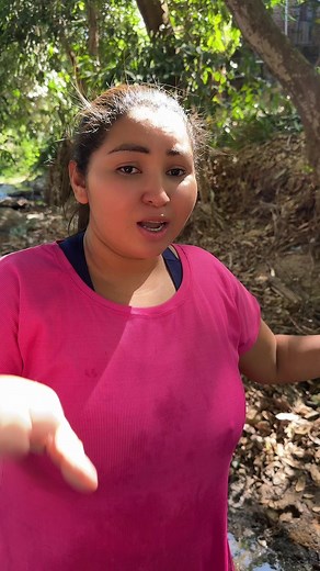 Hand Washing Clothes in a Natural Setting