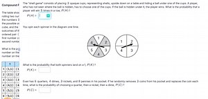 The "shell game" consists of placing 3 opaque cups, representin... | Filo