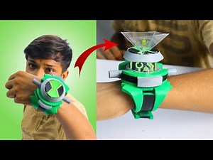 DIY Ben 10 Omnitrix with 3d hologram Alien interface