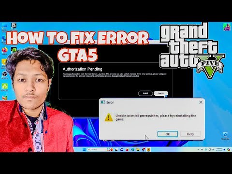 How To Fix Error GTA 5 Authorization Pending | Unable to install prerequisites
