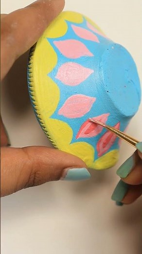 Painting on Diya 😱#shorts #youtubeshorts