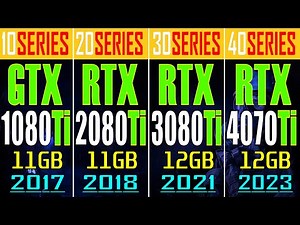 GTX 1080Ti vs RTX 2080Ti vs RTX 3080Ti vs RTX 4070Ti || PC GAMES TEST ||