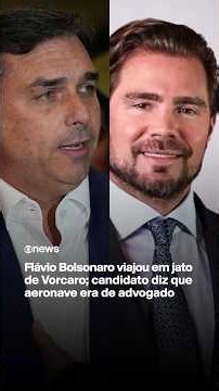 Flávio Bolsonaro viajou em jato de Vorcaro; candidato diz que aeronave era de advogado