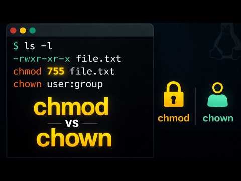 chmod vs chown | Linux File Permissions Explained
