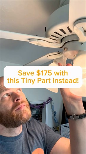 How to Fix your Ceiling Fan | Save $175 #dıy