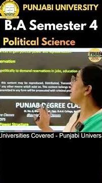 Casteism In Indian Politics | BA Sem 4 Political Science | Political Science BA Semester 4