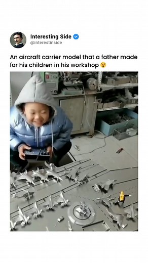 75K views · 993 reactions | An aircraft carrier model that a father...