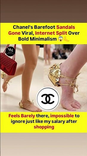 Chanel is pushing boundaries once again with its latest barefoot sandal design from the Cruise 2026