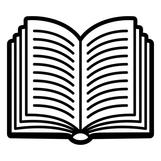 Open Book Icon Svg, Open Book Icon Clipart, Open Book Icon Outline Vector, Cut Files for Silhouette, Commercial Use, Digital Download - Etsy