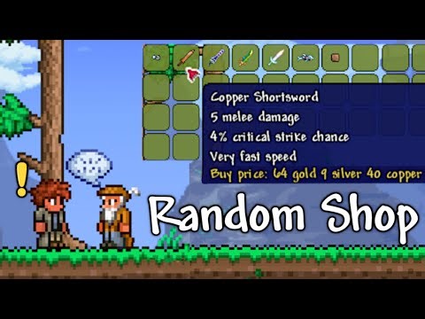 Terraria But Every NPC Sells Random Items