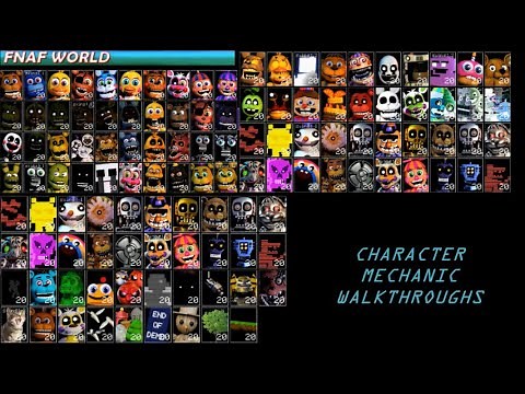 Ultra Custom Night (1.6.5) | CHARACTER MECHANIC WALKTHROUGHS | FNaF World