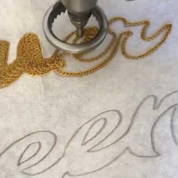 Chainstitch Lettering on a Chainstitch Embroidery Machine