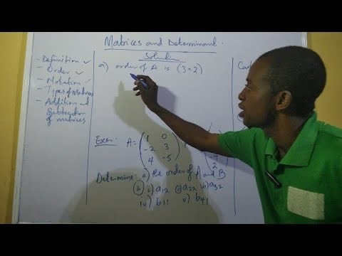 MATRICES AND DETERMINANTS | INTRODUCTION