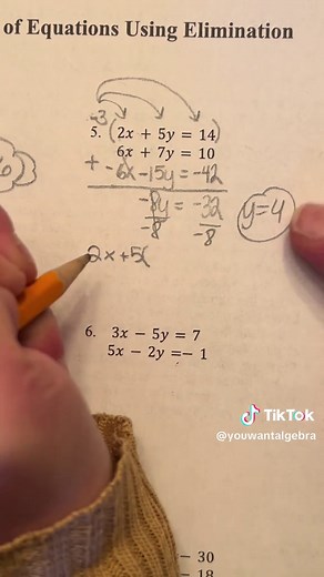 Solving Systems of Equations by Elimination Method