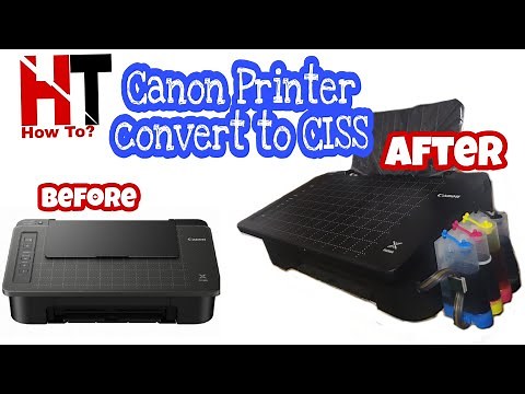 Canon Printer: How to Convert/setup CISS (Pixma TS307) #canon