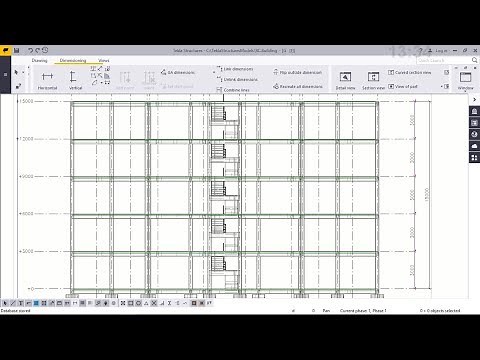 Creating Elevation View from Grids on Model | Tekla Structure