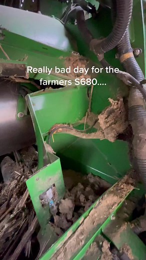 Harvesting Gone Wrong: John Deere Combine Crashes Through Sunflower Field