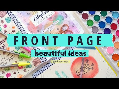 FRONT PAGE DESIGN FOR PROJECT 💖 CREATIVE JOURNAL IDEAS ✨ NOTEBOOK FRONT PAGE DECORATION IDEAS