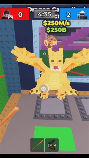 Duel Pvp For Dragon with Hacker #stealabrainrot #roblox