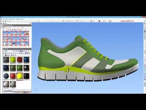 ICad3D+ Design - 3D Shoe Design software (casual/sport sample)