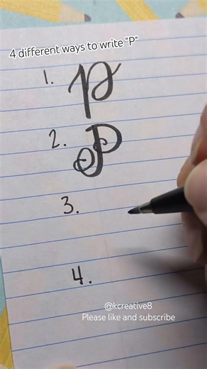4 Ways to Write the Letter "P"