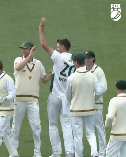 We know we need him to make runs ... BUT, how about this performance from Beau Webster?! 😍 Shield best of eight wickets against South Australia. 🙌 | FOX Sports Australia