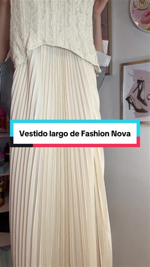 Este vestido es literalmente un sueño 🤍✨ Tiene un diseño elegante con estilo corset en la parte superior y una falda plisada larga que se ve súper bonita al caminar. Perfecto para cenas, eventos, fotos, graduaciones o cualquier ocasión donde quieras verte arreglada y femenina. 🤍 Color crema fácil de combinar ✨ Diseño elegante y delicado 👗 Corte largo con caída hermosa 💃 Hace que el outfit se vea súper sofisticado#tiktokshopmothersday #tiktokshopstockup #summervibes #tiktokshopcreatorpicks #v