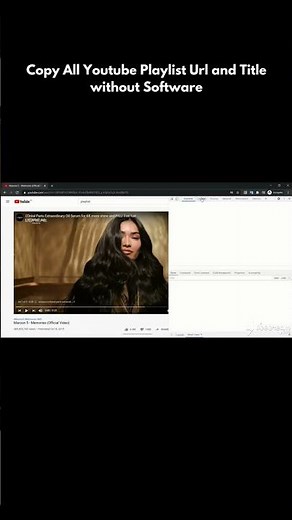 How to Copy All Youtube Playlist Url and Title without Software #shorts #youtube #playlist #videos
