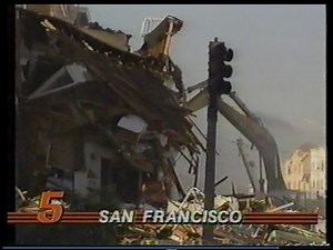 Loma Prieta Earthquake Aftermath, KPIX, Oct. 18, 1989