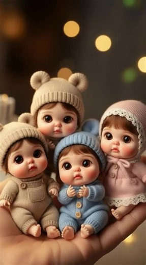 "An overdose of cuteness in the palm of one hand! 🧸✨" "Send the video...