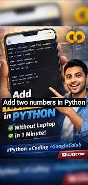 Add Two Numbers in Python 🔥 Beginner Program in 1 Minute