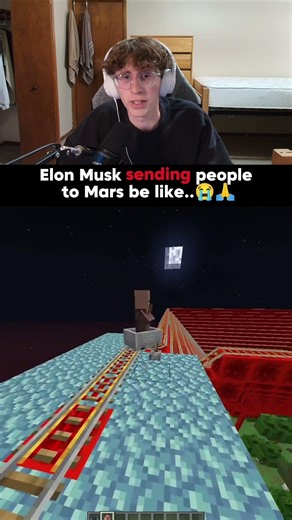 HOW HUMANS WILL GO TO MARS #minecraft