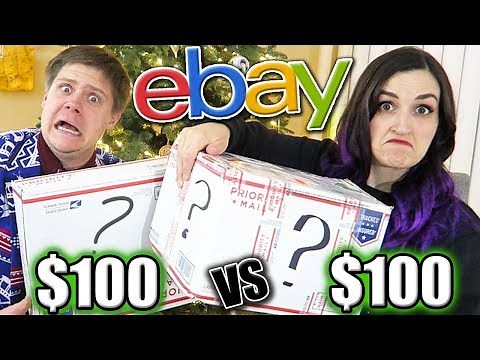 $100 vs $100 eBay Mystery Box Unboxings (SO Much Weird Stuff NOT Clickbait)