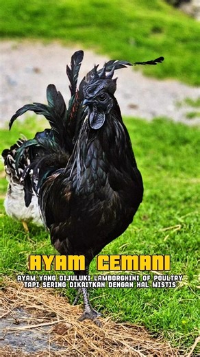 The Secret Behind the Blackness of the CEMANI CHICKEN 🐓🖤 #shorts #animals