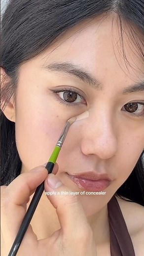 how to *actually* cover under eye bags 🪄 #makeuptips
