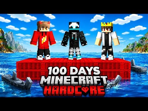 We Survived 100 Days on Container in Hardcore Minecraft!