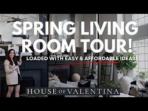 Spring Living Room Tour! Loaded with Luxe for Less Ideas!