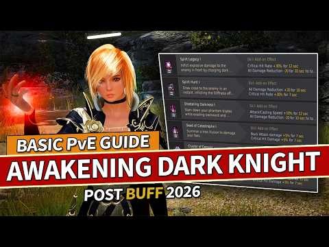 Awakening Dark Knight Basic PvE Guide in Black Desert - Is It Good Now?