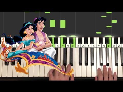 Aladdin - A Whole New World (Piano Tutorial Lesson)