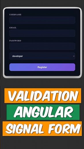 How you can make a validation in Angular Signal Form #coding #programming