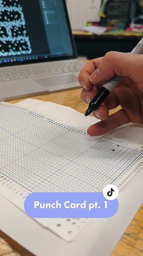 Custom Punch Card Creation for Knitting Machine